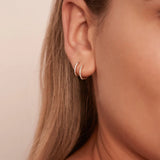 By Charlotte 14k Yellow Gold Celestial Sleeper PAIR