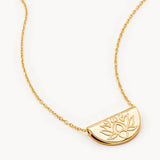 By Charlotte Lotus Short Necklace in 18K Gold Vermeil