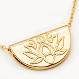 By Charlotte Lotus Short Necklace in 18K Gold Vermeil