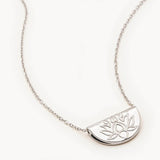 By Charlotte Lotus Short Necklace in Silver