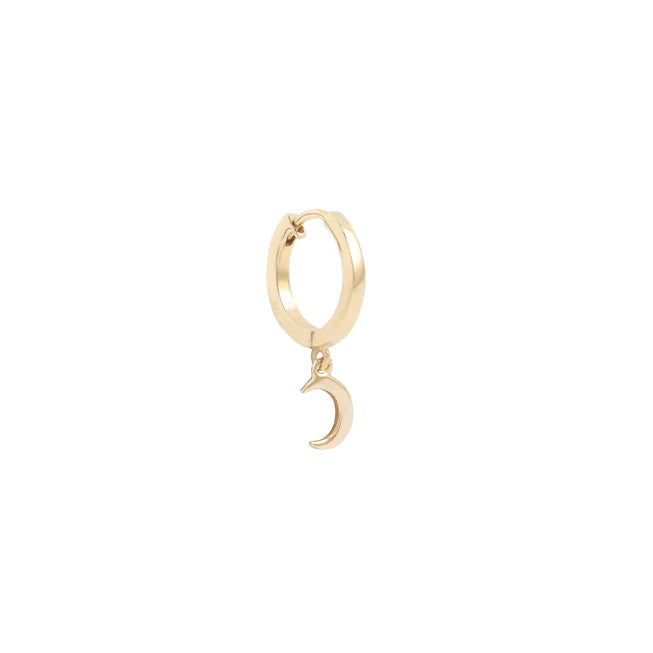 By Charlotte 14k Gold Over the Moon Single Hoop
