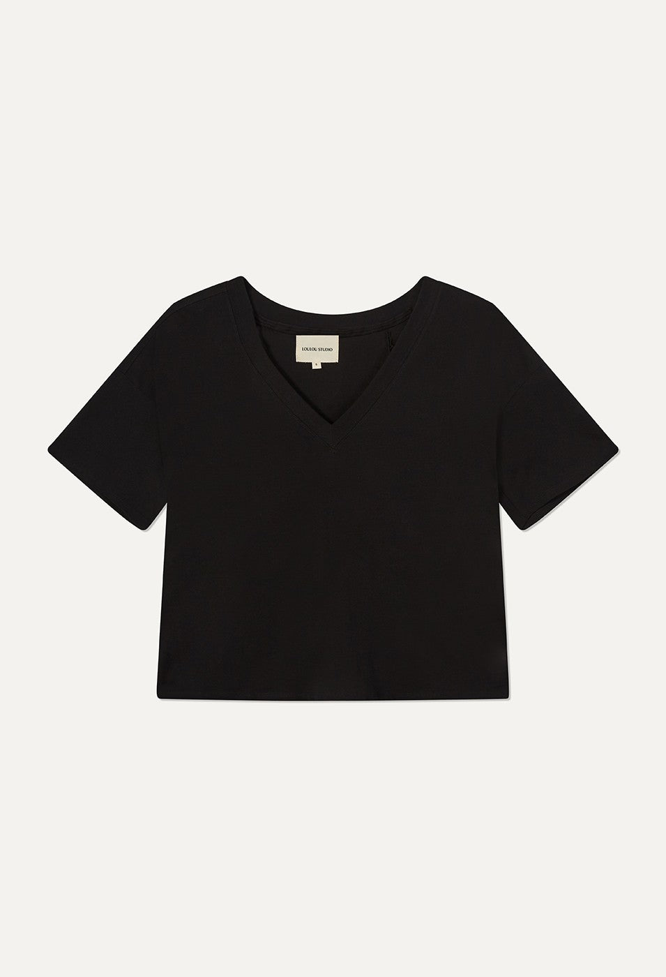 LouLou Studio Faaa Cotton T-Shirt - Black