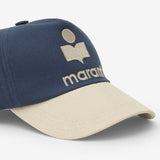 Isabel Marant Tyron Logo Cap - Blue/Ecru