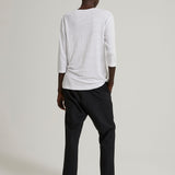 Jac + Jack Max Linen Tee - White