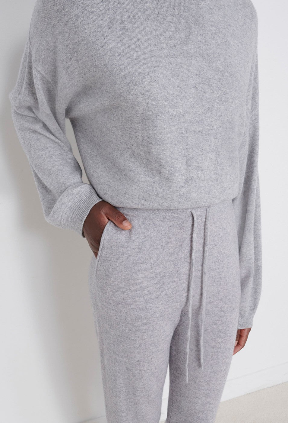 LouLou Studio Maddalena Cashmere Jogging - Grey Melange