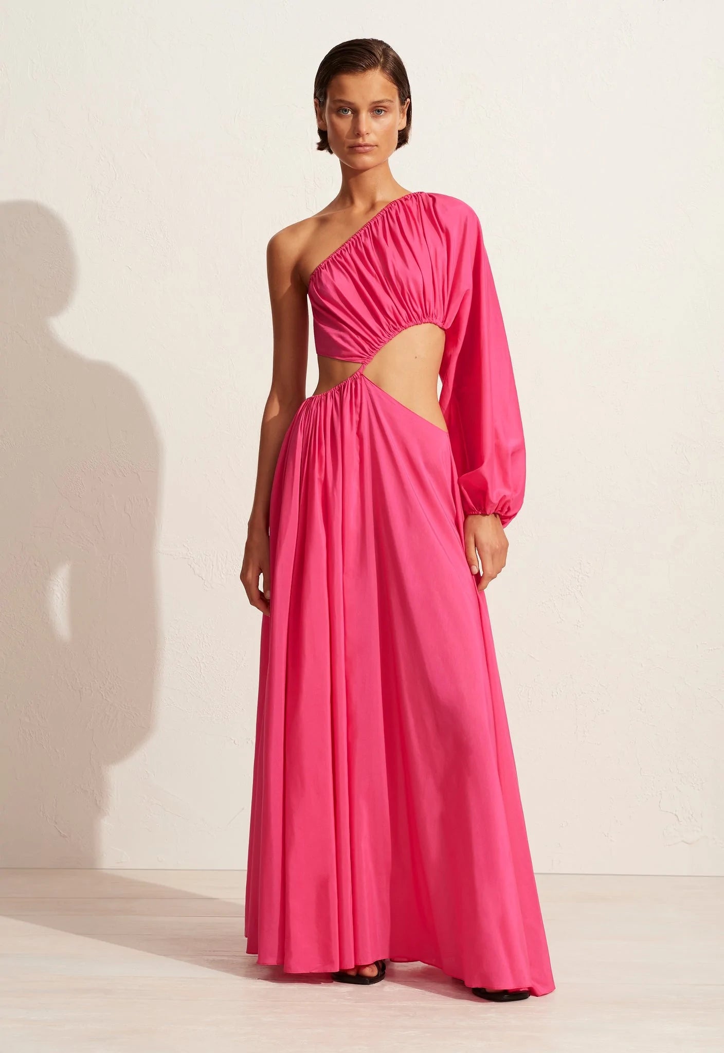 Matteau Asymmetric Wave Dress - Sherbet