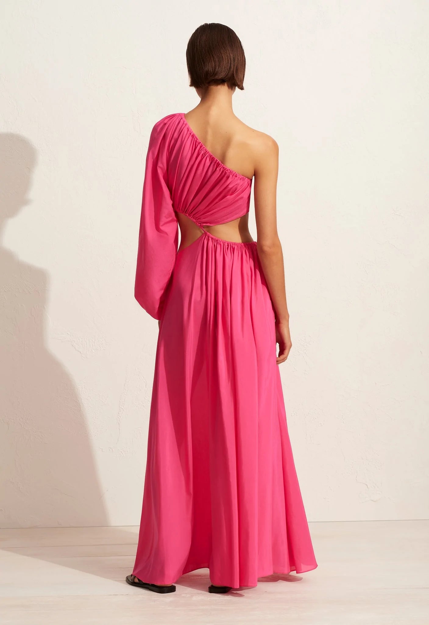 Matteau Asymmetric Wave Dress - Sherbet