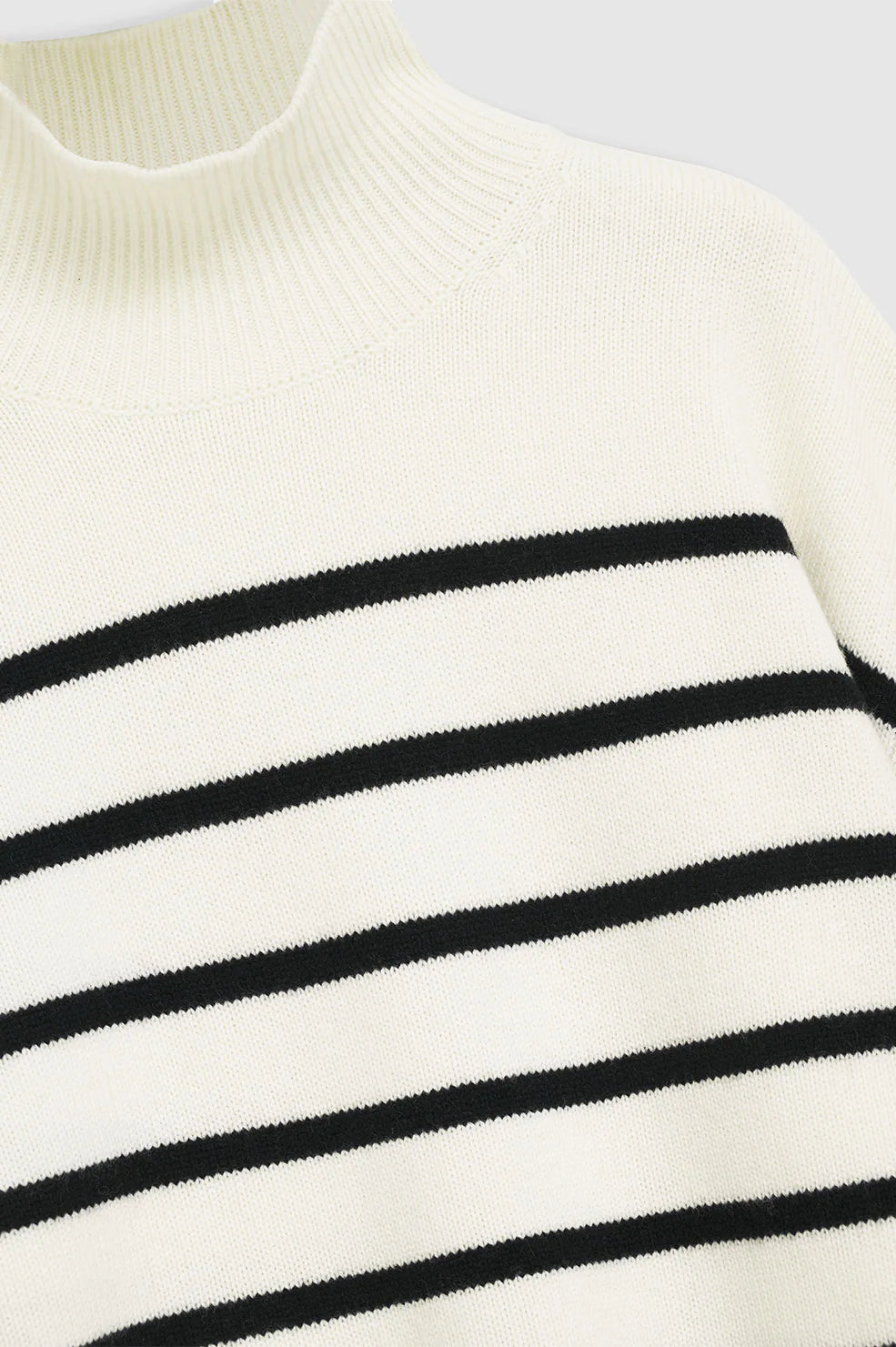 Anine Bing Courtney Sweater - Ivory and Black Stripe