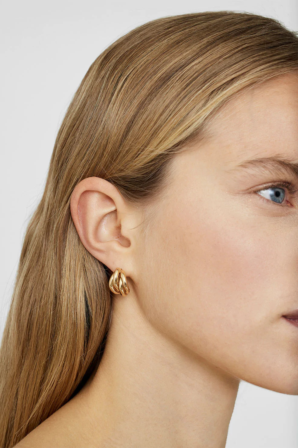 Anine Bing Knot Earrings - Gold