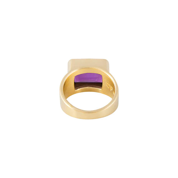 Fairley Amethyst Cocktail Ring - Gold