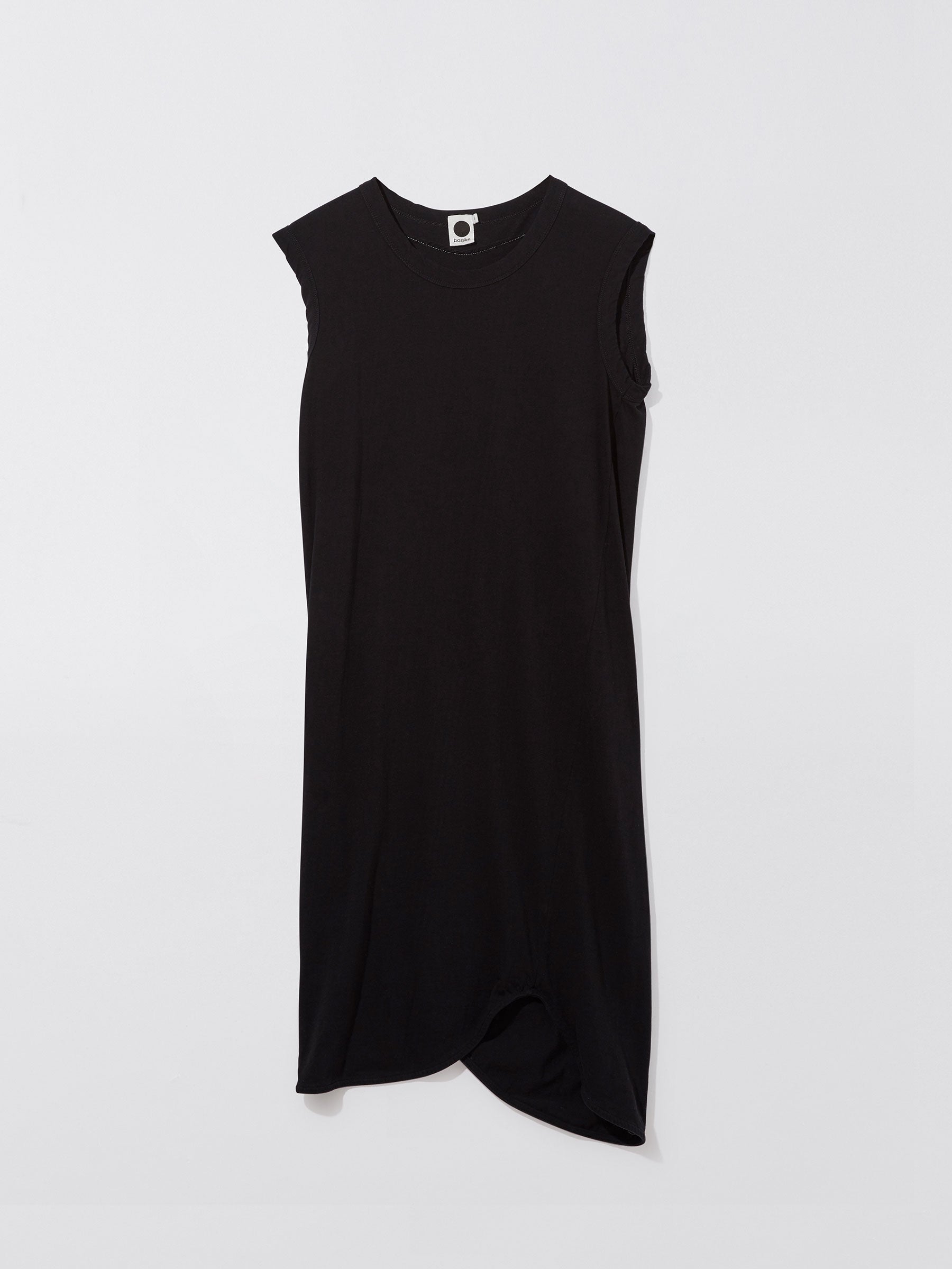 Bassike Slim Muscle Tank Dress - Black