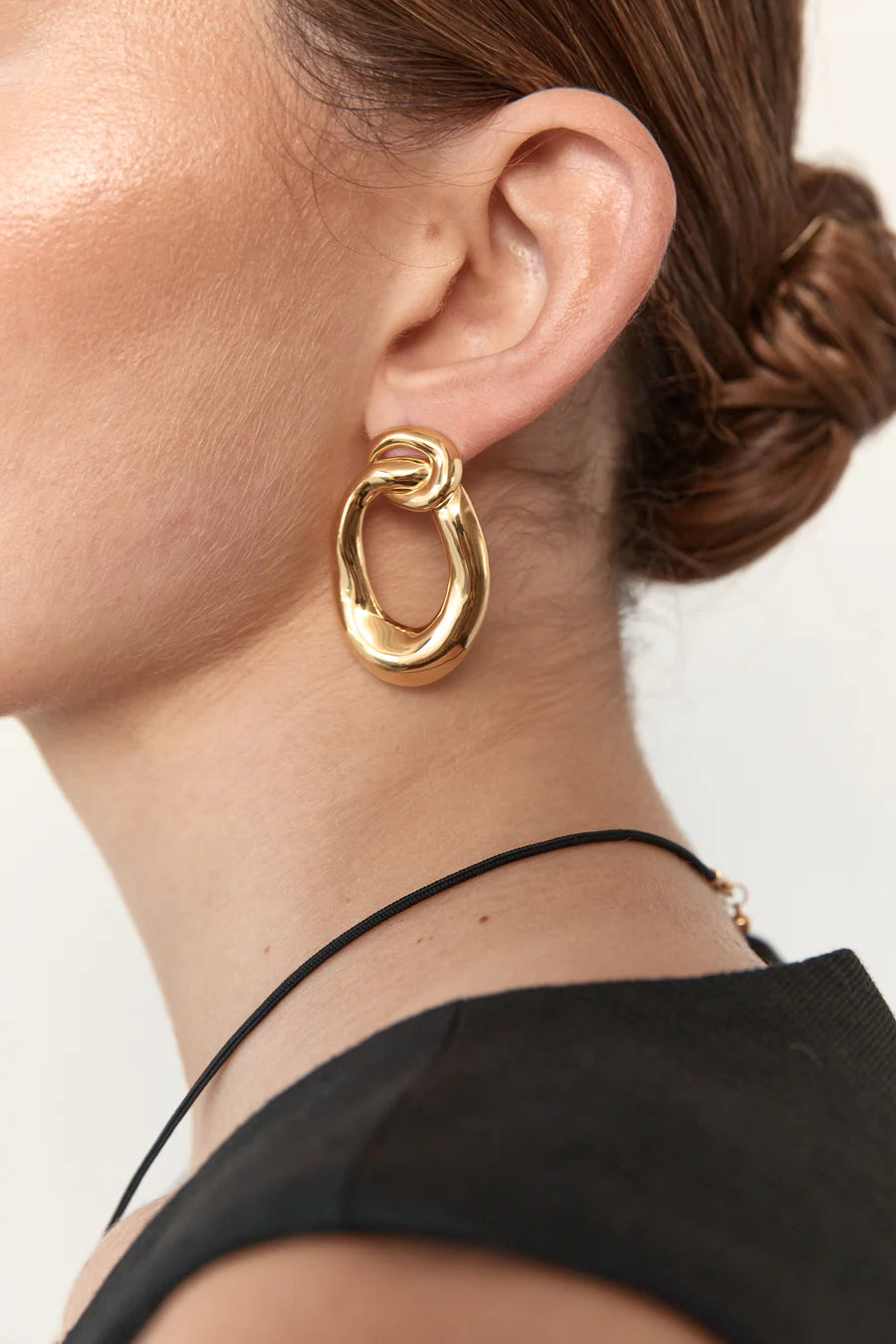 Flash Jewellery Voyage Doorknocker Earrings - Gold