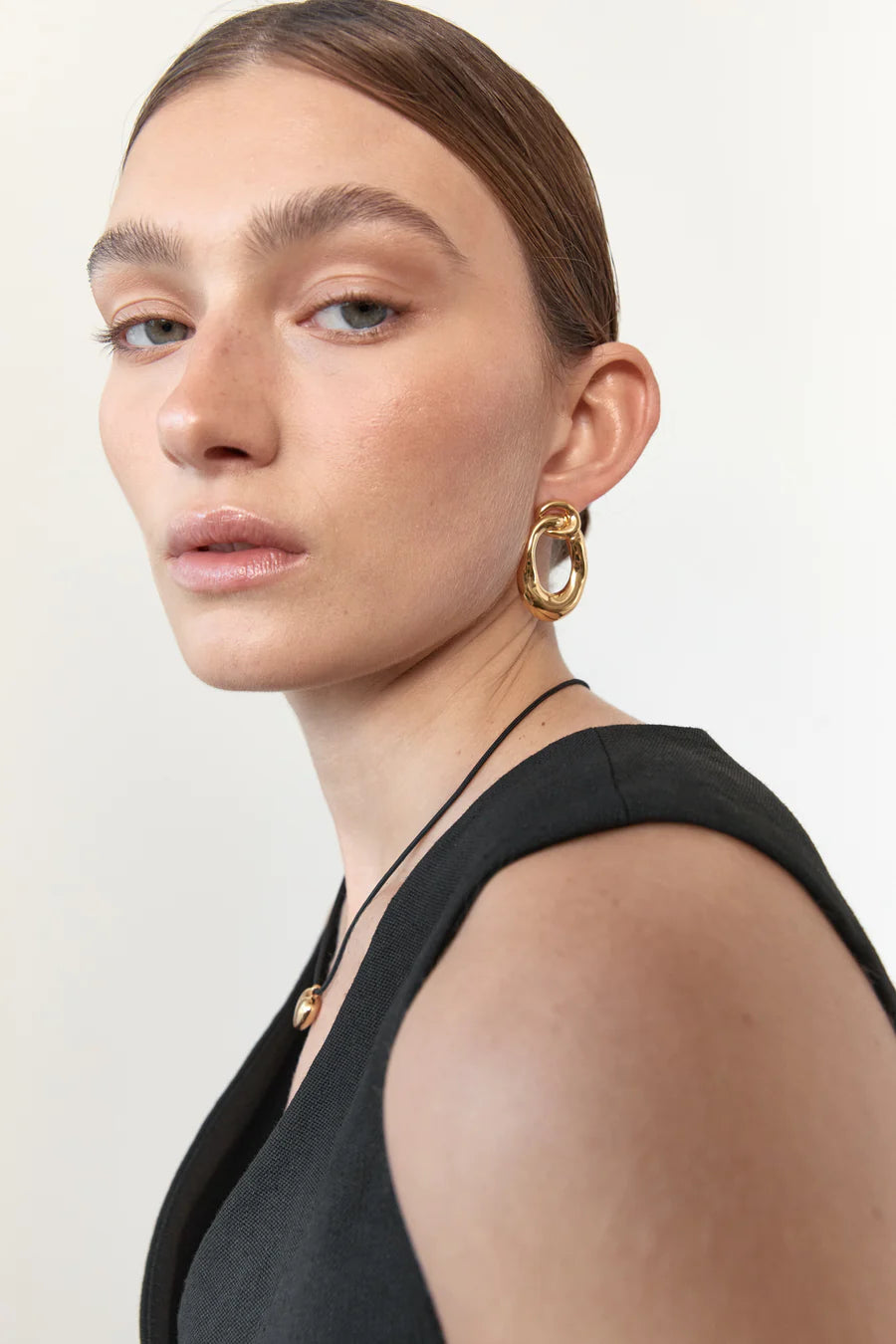 Flash Jewellery Voyage Doorknocker Earrings - Gold