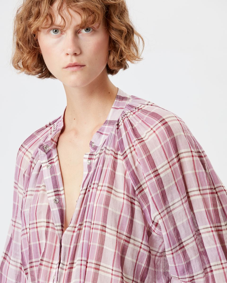 Isabel Marant Blandine Checked Shirt - Pink