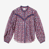 Isabel Marant Salika Printed Cotton Voile Top - Ecru