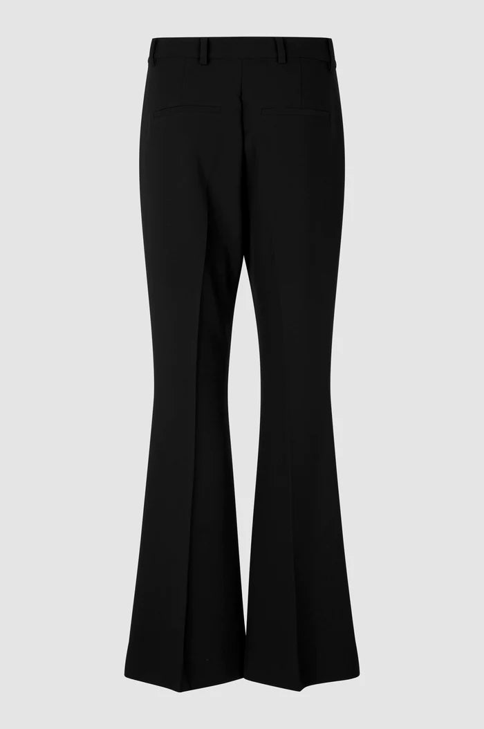 Second Female Fique Flared Trousers - Black
